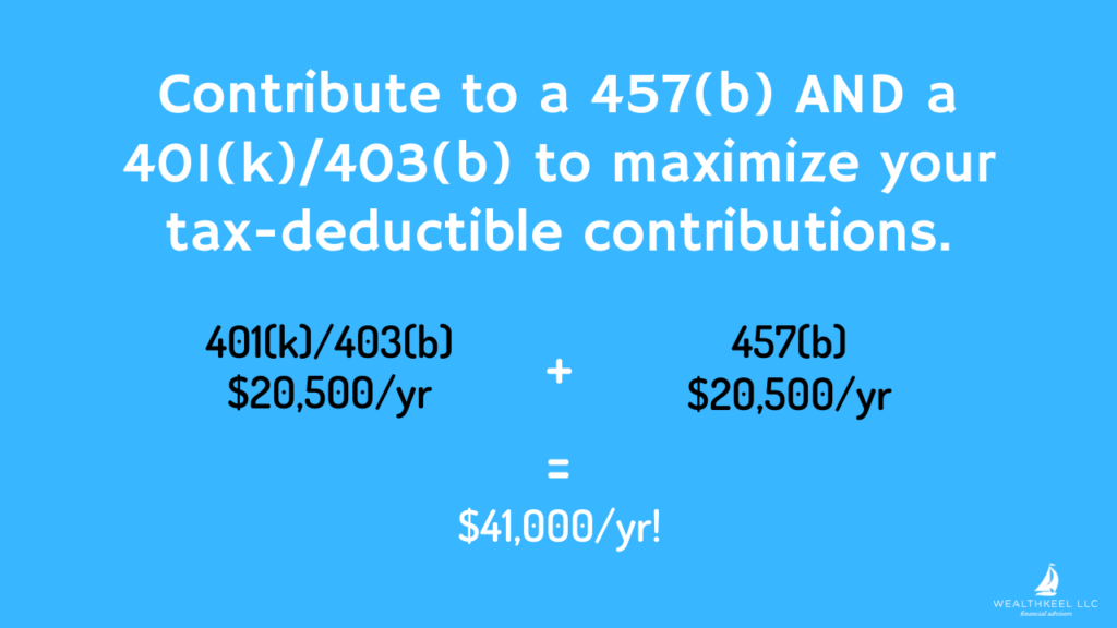 How much can I save to a 457b?